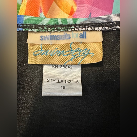 Swimsuits for All Size 16 Floral Swim Bottoms EUC - Picture 4 of 6